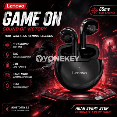 Lenovo HT38 simsiz Bluetooth sport nauşnikler, TWS, güýçli bas