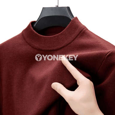 Erkekler üçin güýz-gyş ýarym turtlenek örme switer