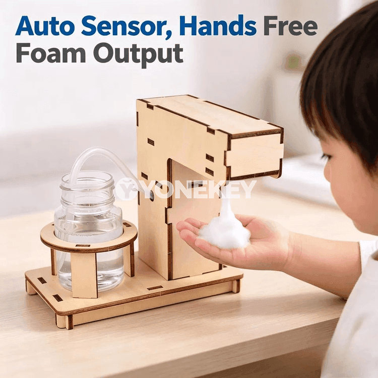 Çagalar üçin sensorly awtomatiki el ýuwujy okuw modeli