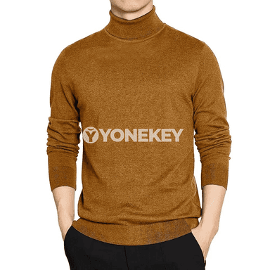 Erkekler üçin ýyly balakly golly switer, ýokary boýunly, gündelik geýim