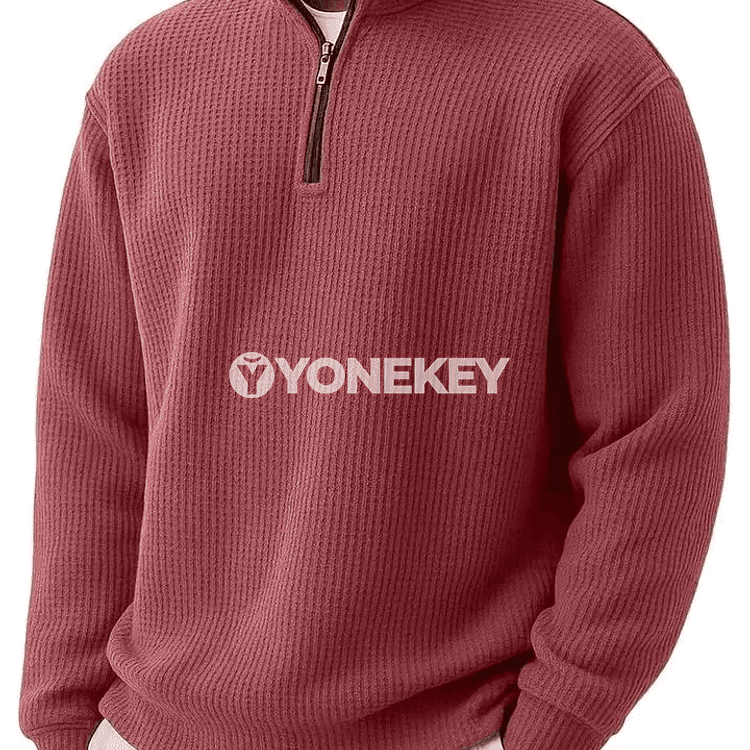 Erkekler üçin half zip hoodi — güýz ýaz sport ýyly sweatshirt