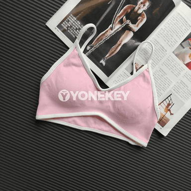 Aýallar üçin tikinsiz sport bra — dem alýan, ýassygy bar