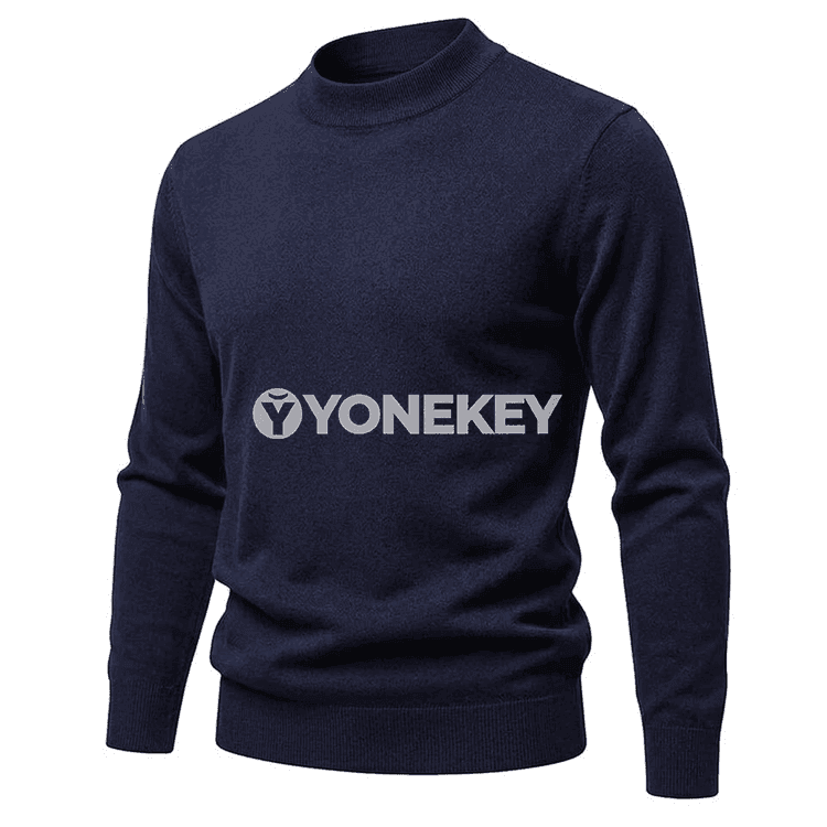 Erkekler üçin ýyly ýokary boýun switer, güýz-gyş üçin