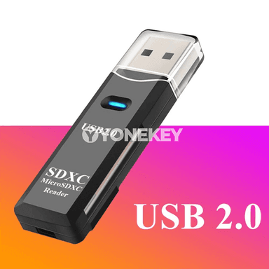 NNBILI USB 2.0 mikro SD/TF kart okaýjy, ýokary tizlikli 2-si 1-de