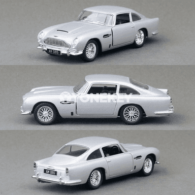1:43 Aston Martin DB5 metal modeli, yza çekilýän klassiki awtoulag