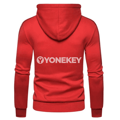 Erkekler üçin güýz-gyzylgy döwri sport kostýumy, kapüşonly 2 bölek toplum