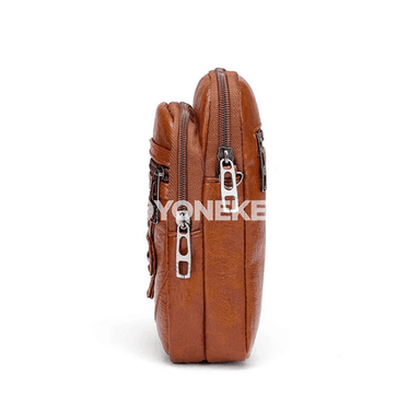 Aýallar üçin kiçi PU deri egin sumkasy, vintage crossbody gapjyk