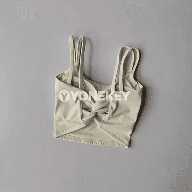 Aýallar üçin sport bra, ýoga we fitnes üçin rahat top