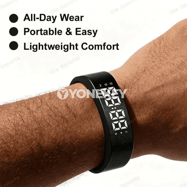 Suw geçirmeýän LED akylly bileklik, titremeli budikly fitnes monitor
