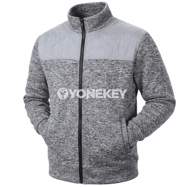 Erkekler üçin güýz-gyş ýakaly zipli switer kurtka