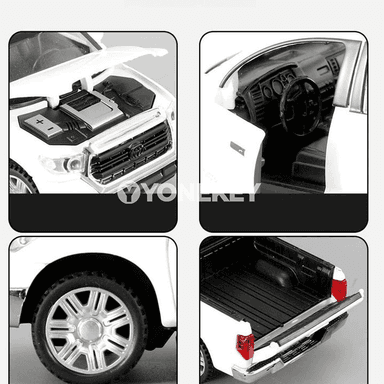 1:32 Toyota Tundra metal model awtoulagy, açylýan gapy, ses we ýagtylyk