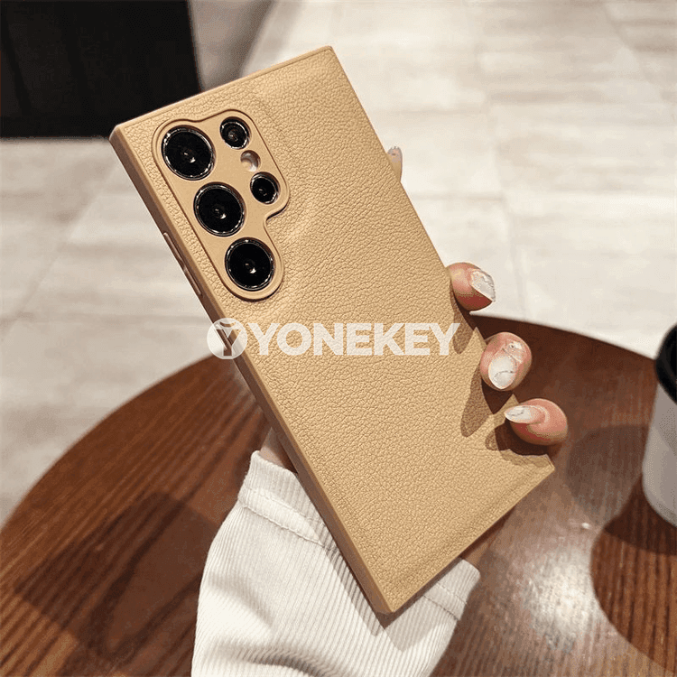 Samsung Galaxy üçin PU deri, mat, kamera goragly zarbany siňdirýän gaby