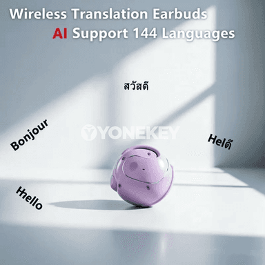 144 dil üçin Bluetooth 5.3 terjime nauşnikleri, real wagt