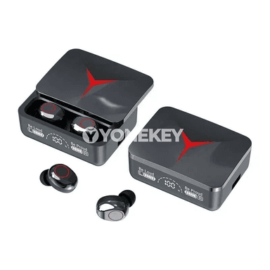 TWS M90 Bluetooth 5.3 simsiz sport nauşniklar, mikrofonly