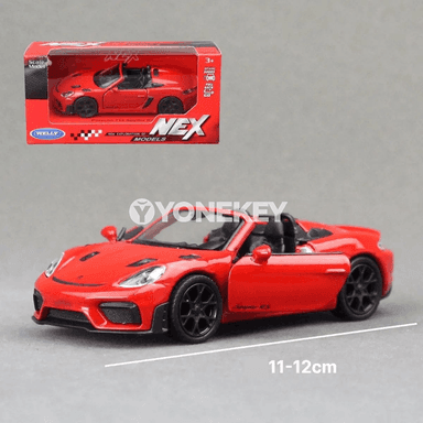 Porsche 718 Spyder 1:36 metal model awtoulagy