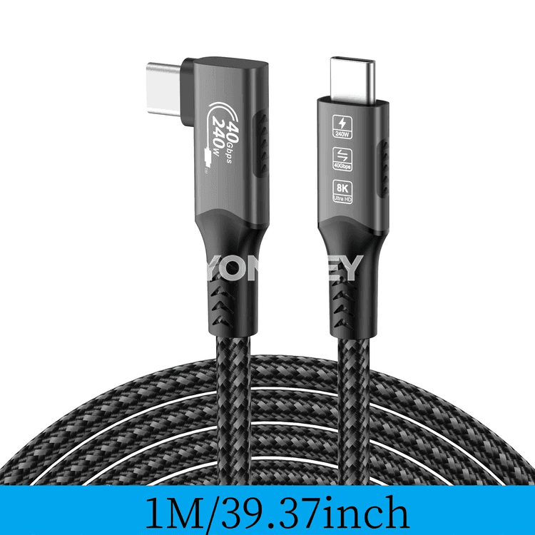 USB-C 8K 240W ýokary tizlikli uzaldyş kabeli