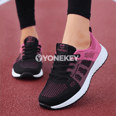 Zenanlar üçin sport aýakgaplar, ýeňil platformaly, dem alyjy mesh