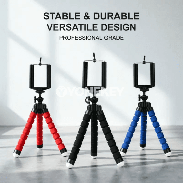 Telefon üçin mini tripod, çeýe aýakly, ýeňil we amatly saklaýjy