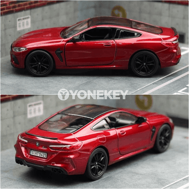 BMW M8 Competition 1:38 diecast model awtoulagy, çagalar üçin sowgat
