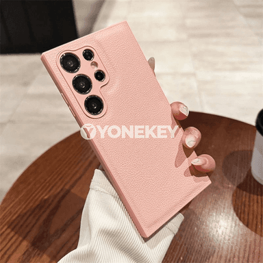 Samsung Galaxy üçin PU deri, mat, kamera goragly zarbany siňdirýän gaby