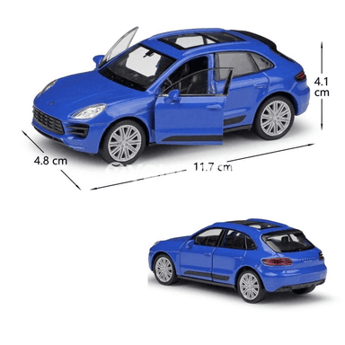 Porsche Macan S 1:36 metall model awtoulag, çekmeli, çagalar üçin