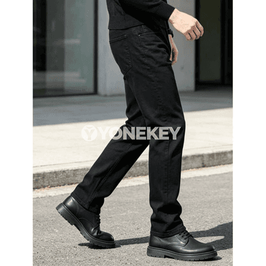 Erkekler üçin slim fit klassik jinsy balak, gündelik stil