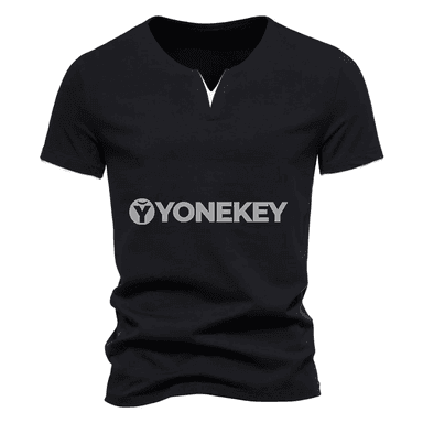 Erkekler üçin gysga ýeňli Henley futbolka
