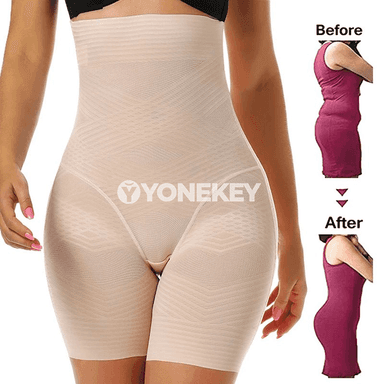 Aýal üçin ýokary belli şekillendiriji şortik, garny sazlaýjy we göteriji