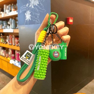 Fitnes üçin dambel görnüşli silikon açar asgyjy