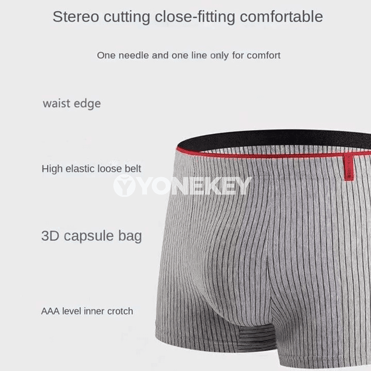 Erkekler üçin 4 bölek boxer içki eşik, pagta, zolakly