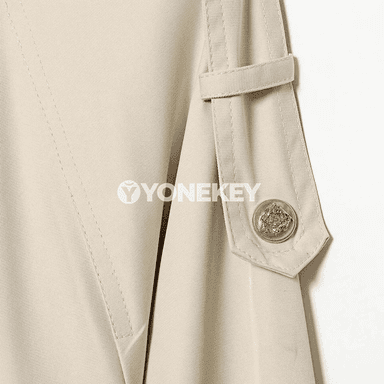 Zenanlar üçin ýaz‑küz oversized jaket, ýaka bölekli we düwmejikli