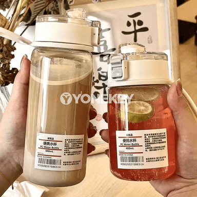 Çeýnikli plastik suw gapy, göterip bolýar, 350/550 ml