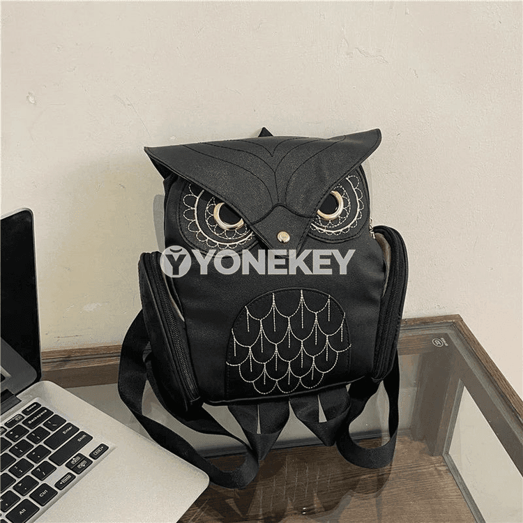 Zenanlar üçin owl görnüşli moda рюкзак sumkasy, syýahat üçin