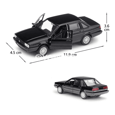 Volkswagen Santana 1:36 metal model awtoulag oýunjak, gara