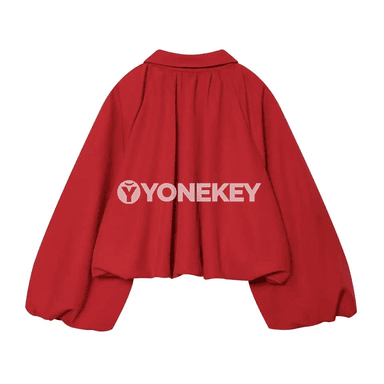 Zenanlar üçin ýeňil, giň kesimli moda bomber kürte