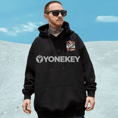 Erkekler üçin oversized kapşonly pulower, ajdarbasy çaply