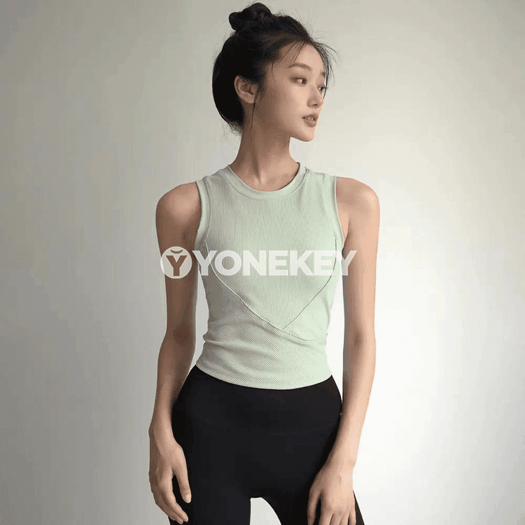 Zenanlar üçin ýokary berklikli sport bra, shockproof, push-up, dem alýan