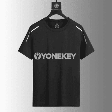 Erkekler üçin çalt guraylan sport futbolka, dem alýan ýeňil model