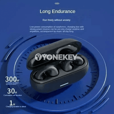 Bluetooth 5.3 simsiz sport naushnikler, mikrofonly, zarýadsuz