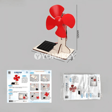 Güneş energiýaly fan, DIY 3D agaç gurluşyk modeli, bilim beriji oýnawaç