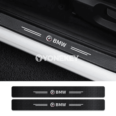 BMW üçin karbon doly sill gorag stikeri, bagaj we threshold listi