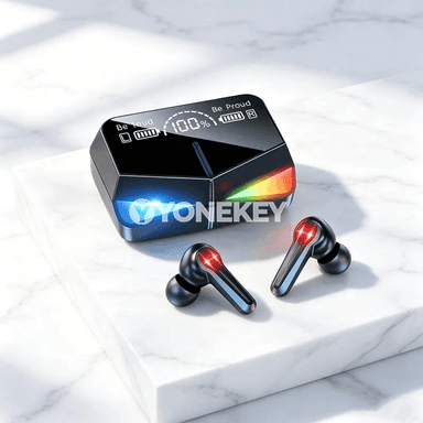CHUBAN M28 Bluetooth 5.3 simsiz nauşnik, duýgur dolandyryşly, suw geçirmeýän