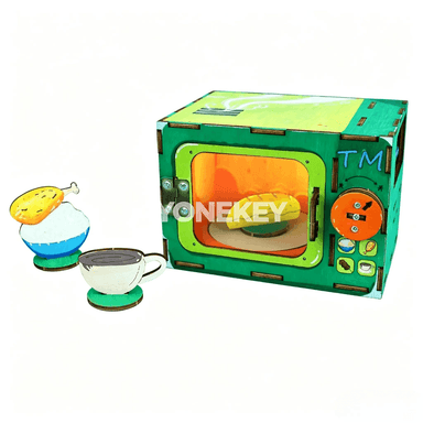 Çagalar üçin DIY ylym-bilim deney modeli: mikrotolkunly peç