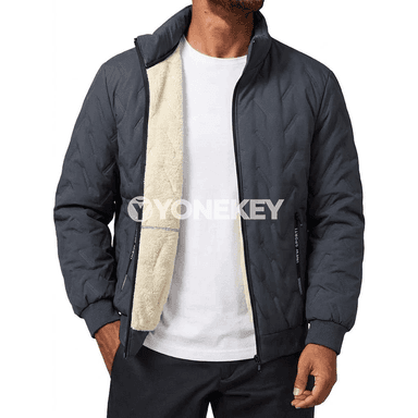 Erkekler üçin ýyly gyş kurtkasy, galyň fleece penjek