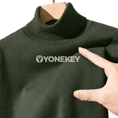 Erkekler üçin rahat turtlenek örme switer, güýz-gyş üçin
