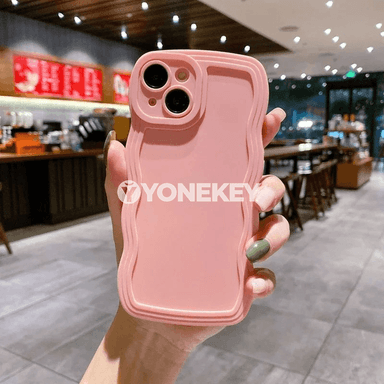 iPhone üçin dalgaly inçe goragly kılıf, dürli reňkde