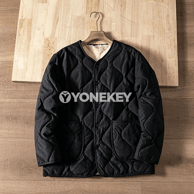 Erkekler üçin ýyly galyň retro stil kurtka