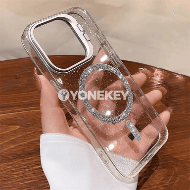 iPhone üçin magsafe akkly ýylpyldawuk gorag çeholy
