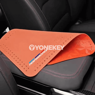 BMW M Performance üçin ýokary hilli zamş armrest örtügi