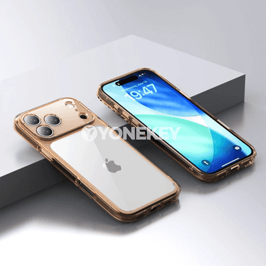 iPhone 17Air/17/17 Pro üçin transparent şokdan goragly gap